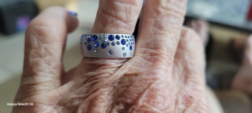Customer photo review of Nebula Drop Ring