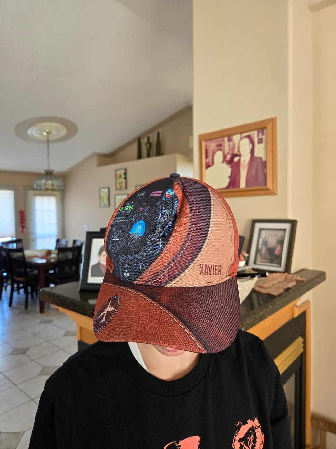 Customer photo review of Personalized Pilot Classic Cap, Personalized Gift for Pilot
