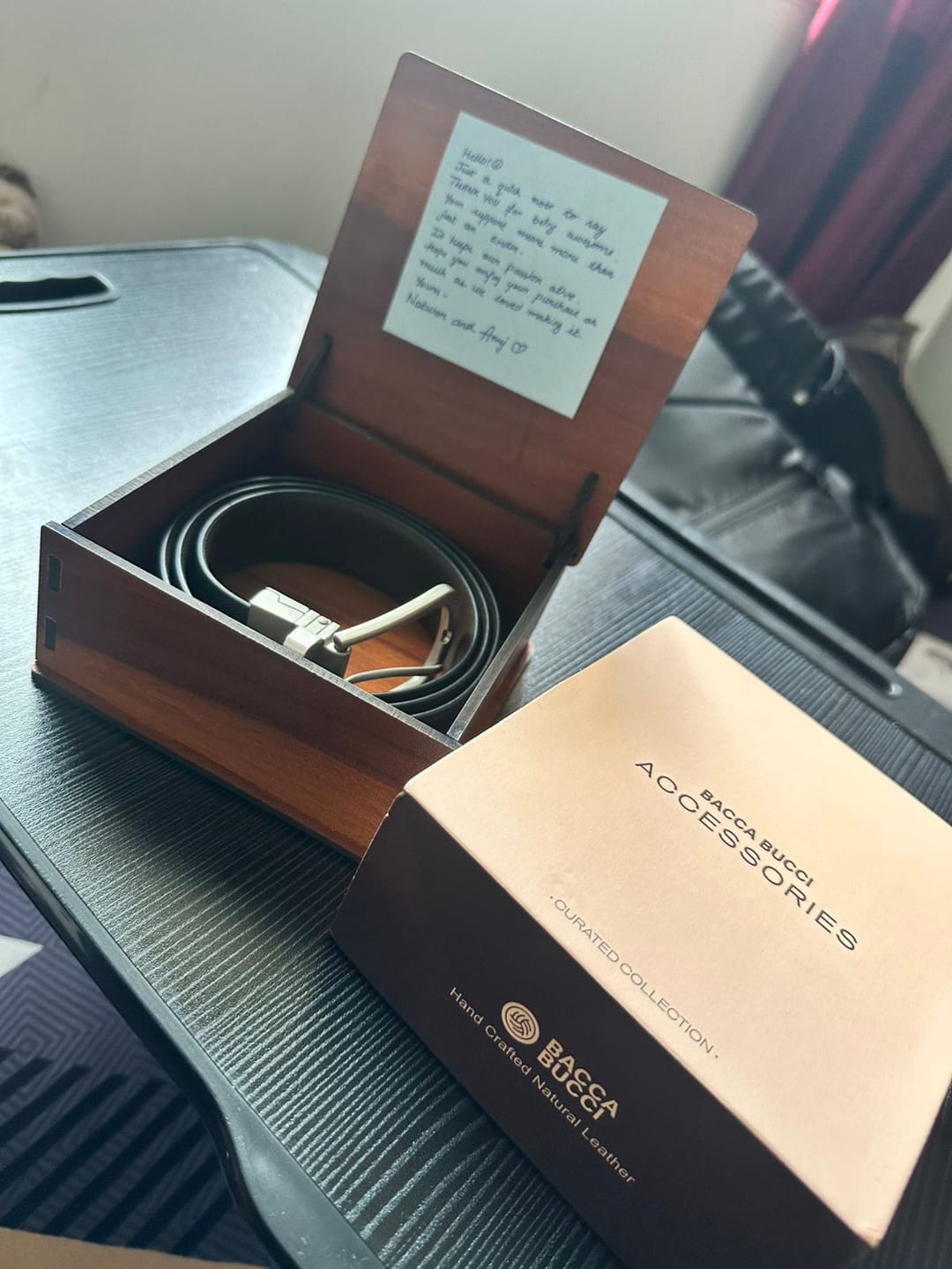 Customer photo review of Bacca Bucci Reversible Genuine Leather Formal Dress Belts