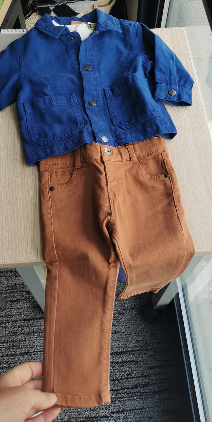 Customer photo review of Jean couleur ocre