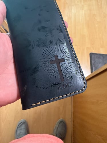 Customer photo review of The Houstonian Long Wallet - Black