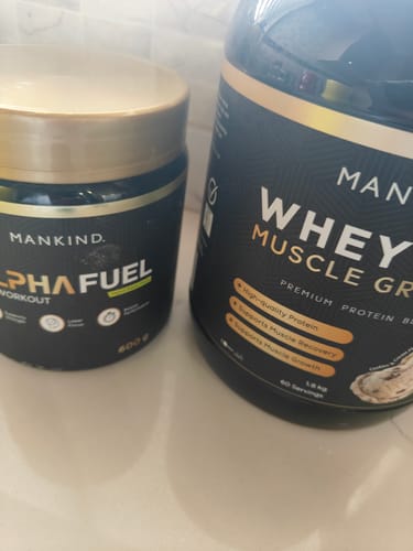 Customer photo review of Whey Pro Muscle Growth & AlphaFuel Bundle