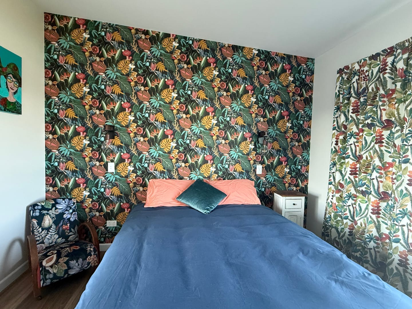Customer photo review of Reverie - Funky Jungle Wallpaper - Charcoal/Black