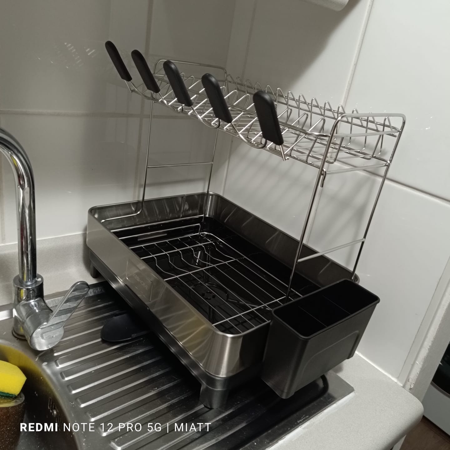 Customer photo review of Escurridor De Platos Inoxidable De 2 Niveles Organizador De Cocina