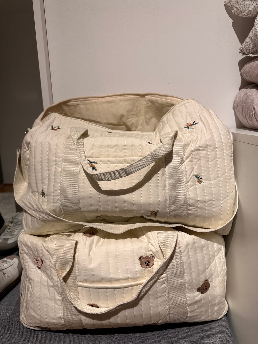 Customer photo review of Mom Essentials Duffle Tote Bag - Buy 1 Get 1 Free