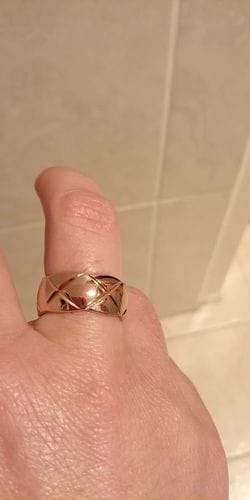 Customer photo review of CRUSH RING 10MM QUILTED