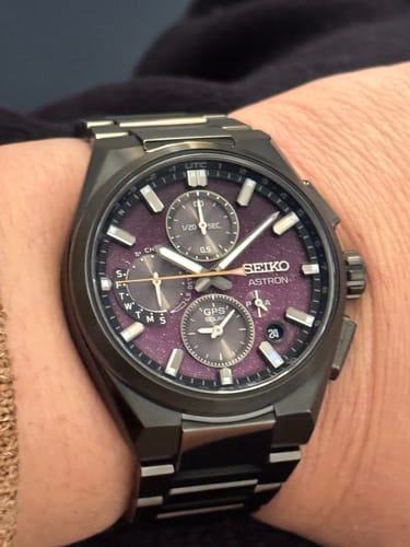 Customer photo review of Seiko Astron Limited Edition Solar GMT Watch SSH171J