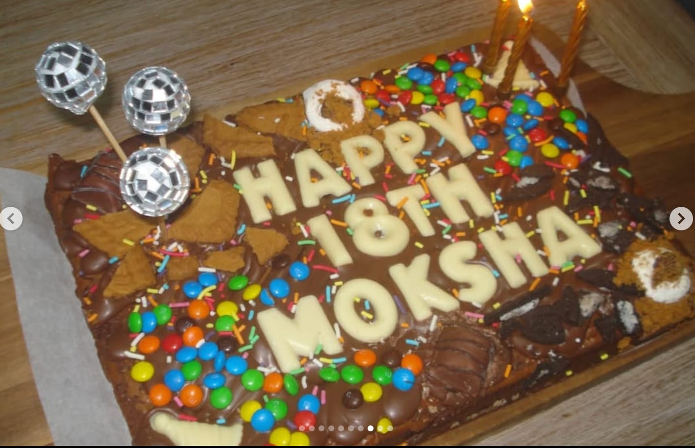 Customer photo review of Mega custom message loaded brownie