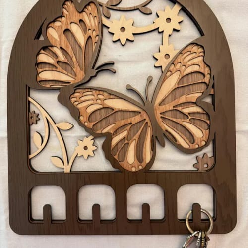 Customer photo review of Multilayer key holder 4 bundle laser cut svg file