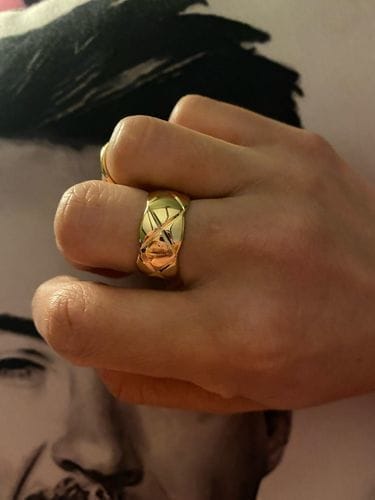 Customer photo review of CRUSH RING 10MM QUILTED
