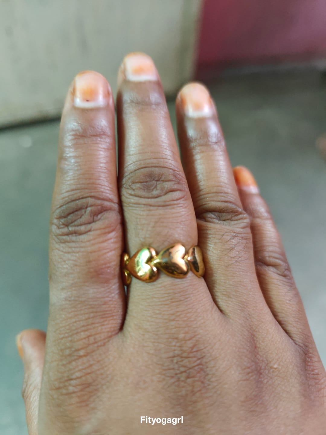 Customer photo review of Passion Heart Ring