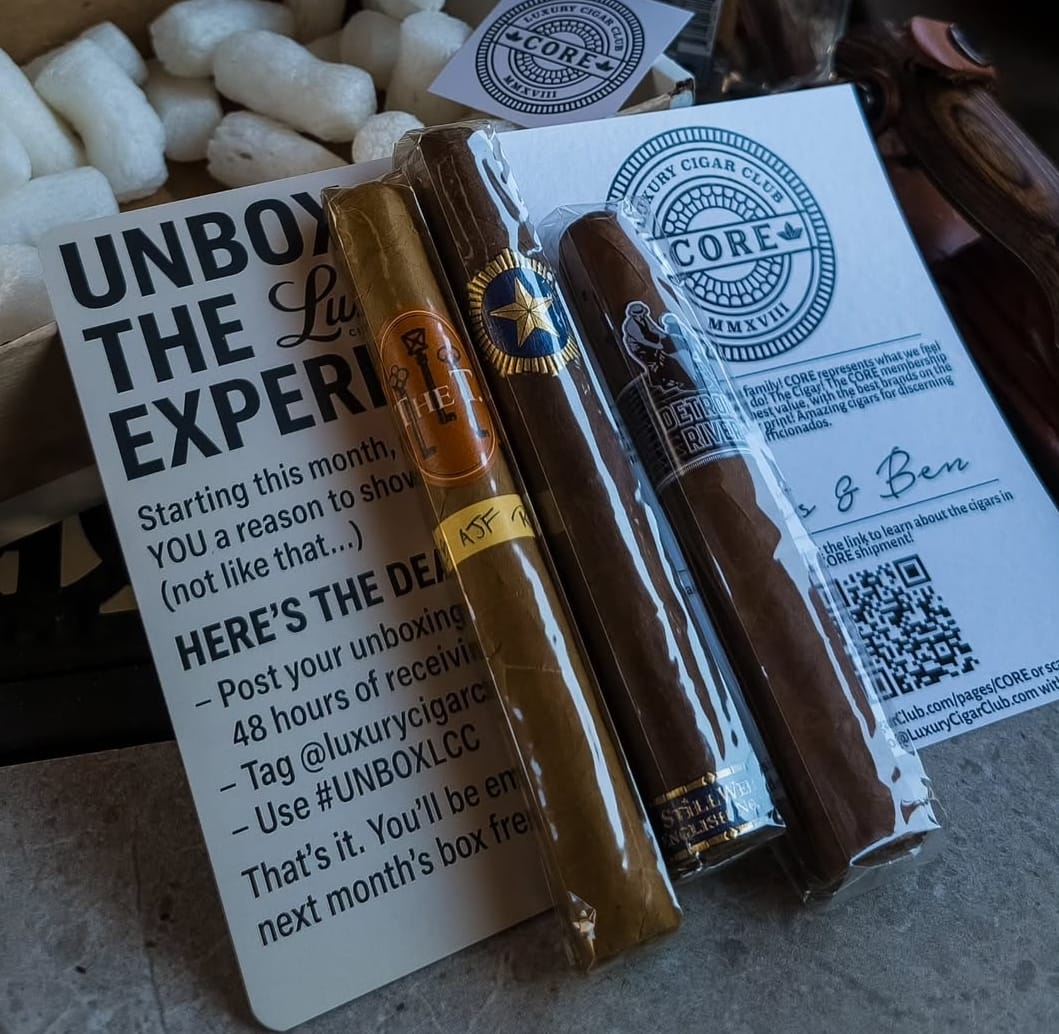 Customer photo review of Core Subscription Luxury Cigars Monthly