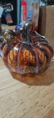 Customer photo review of shh... SECRET $20 VIP Mystery Glass Pumpkin