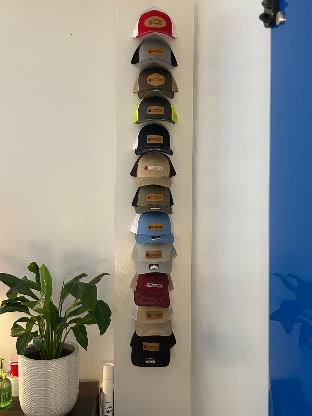 Customer photo review of Richardson 112PM Custom Leather Patch Hat | Customized with your logo