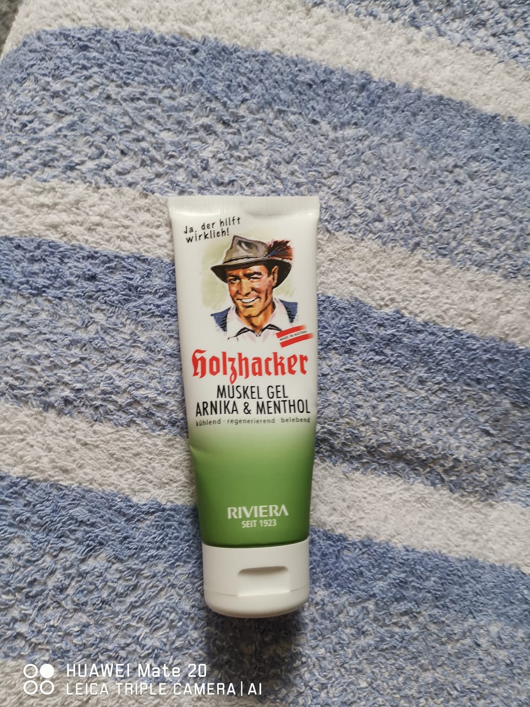 Customer photo review of Holzhacker Muskel Gel Arnika & Menthol 75 ml