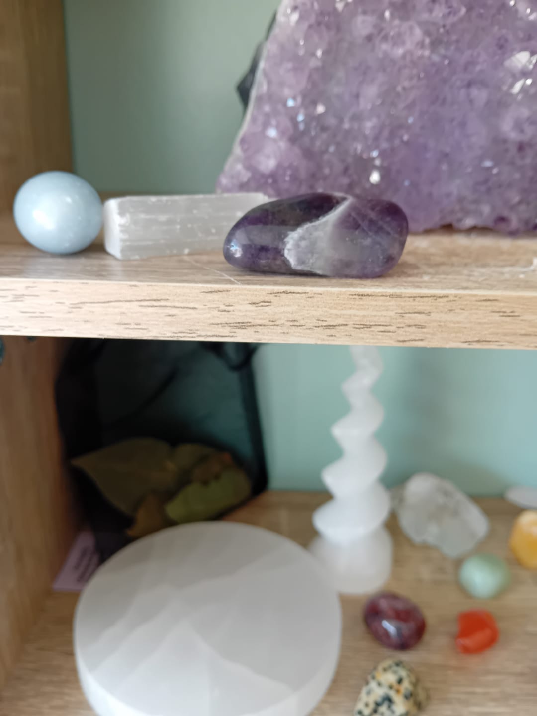 Customer photo review of Amethyst - Tumblestone