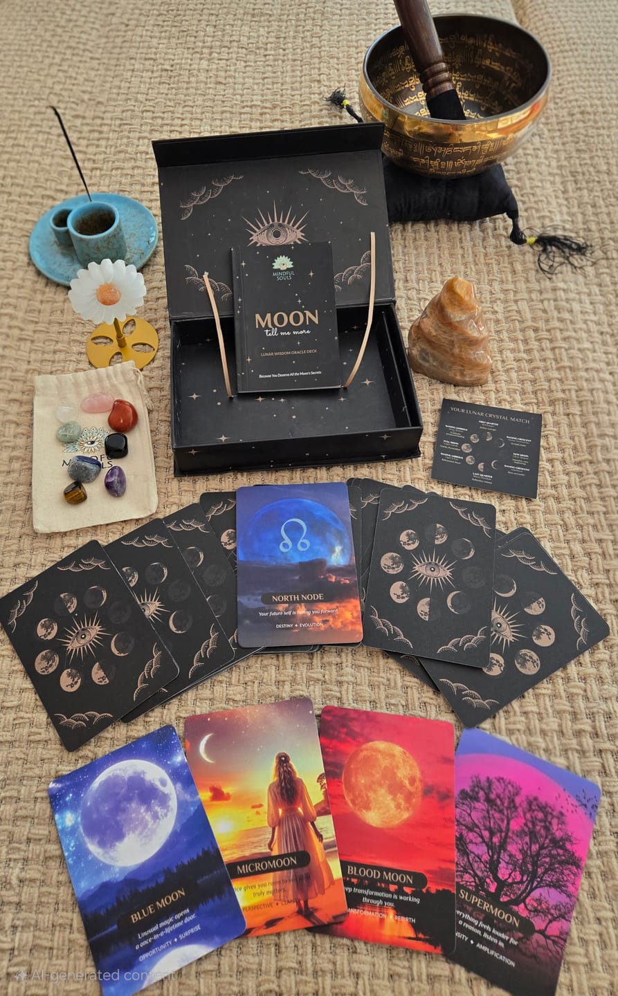 Customer photo review of Moon Oracle Deck: A Lunar Tool for Real Life