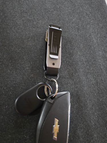 Customer photo review of Grey Metal Keycase Folder