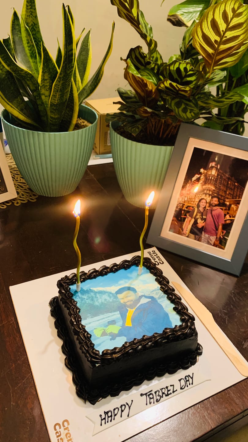 Customer photo review of Portrait Photo Cake