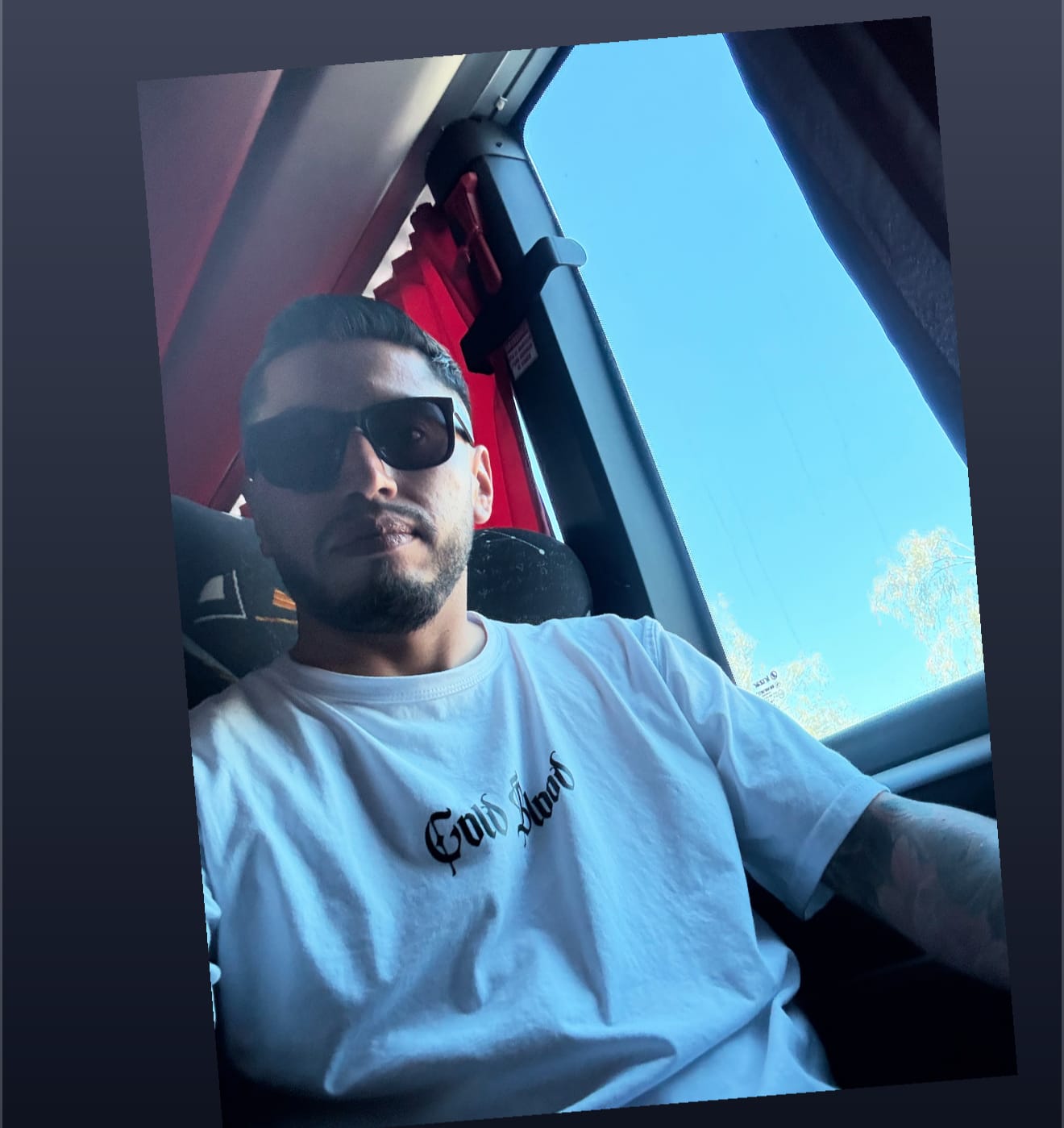Customer photo review of POLERA TRUST NO ONE WHITE