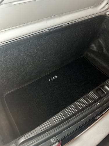 Customer photo review of MR2Heaven Reproduction Floor Mats with Matching Trunk Mat
