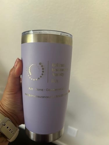 Customer photo review of (6 Pieces) Laser Engraved Tumbler | 20 oz