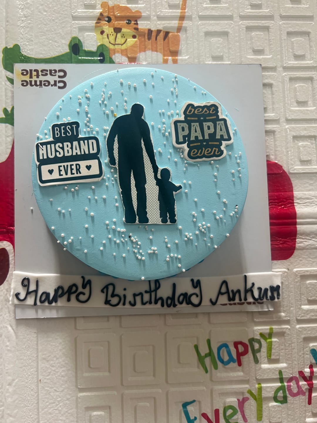 Customer photo review of Husband Father Chocolate Cake