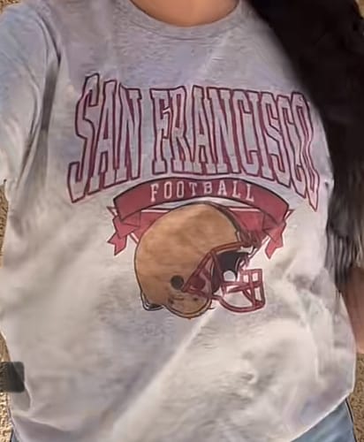 Customer photo review of Vintage Football T-Shirt/Sweatshirt/Hoodie