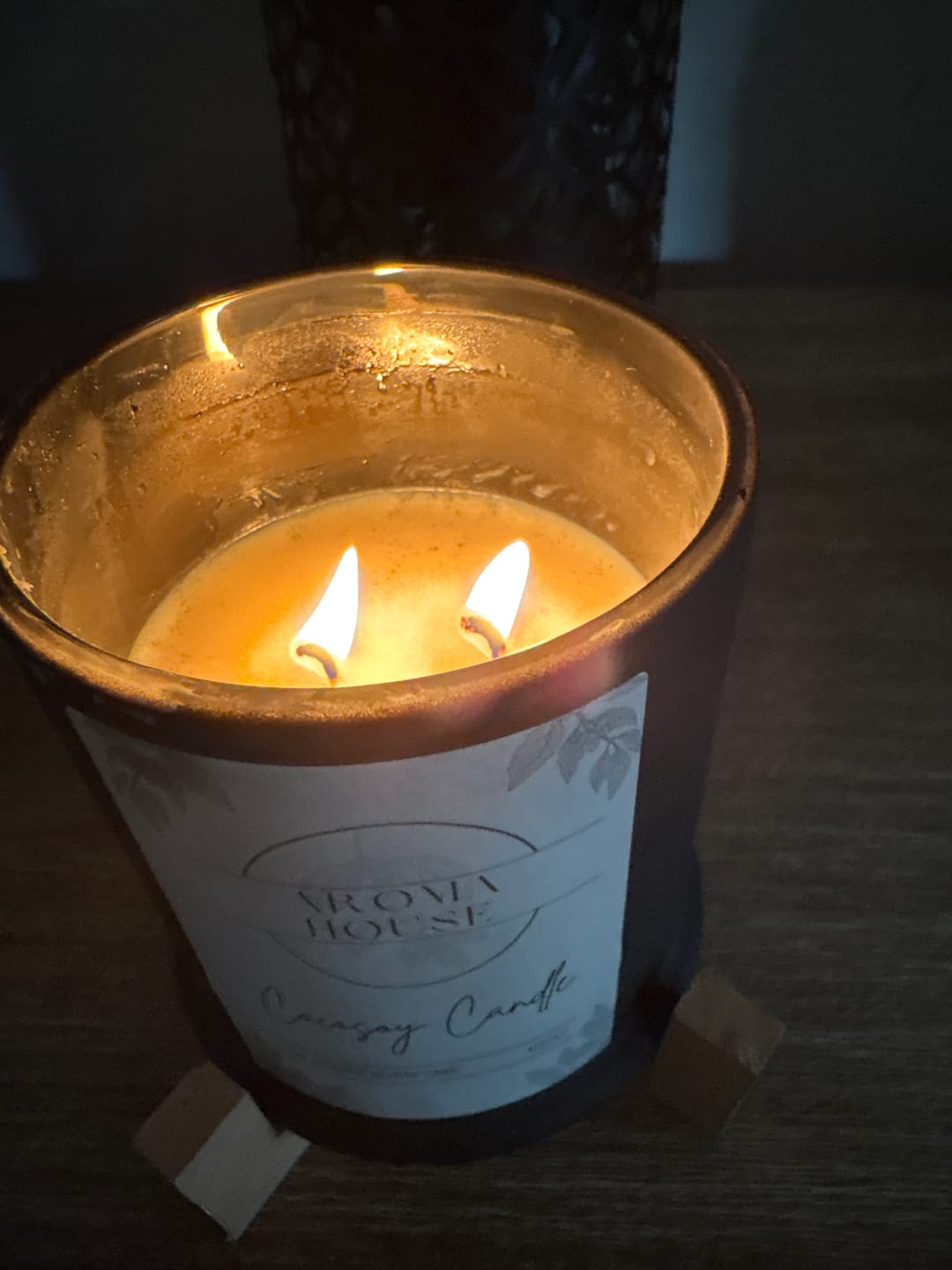 Customer photo review of 420g- XL Cocosoy Candle Black