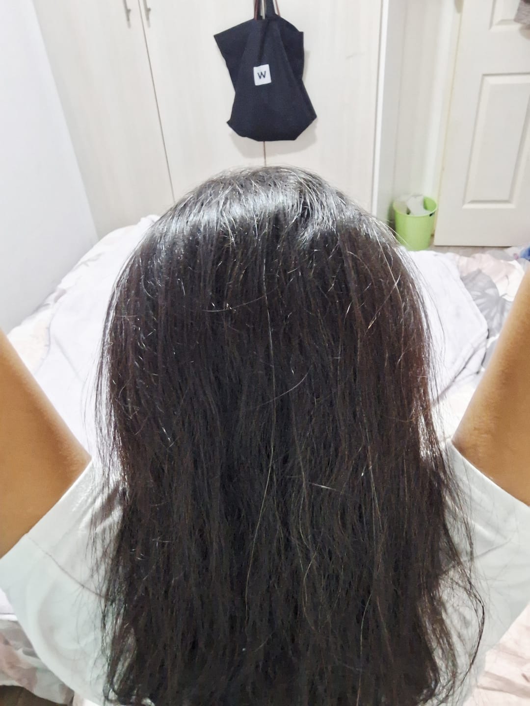 Customer photo review of Glow + Grow Hair Growth Collagen