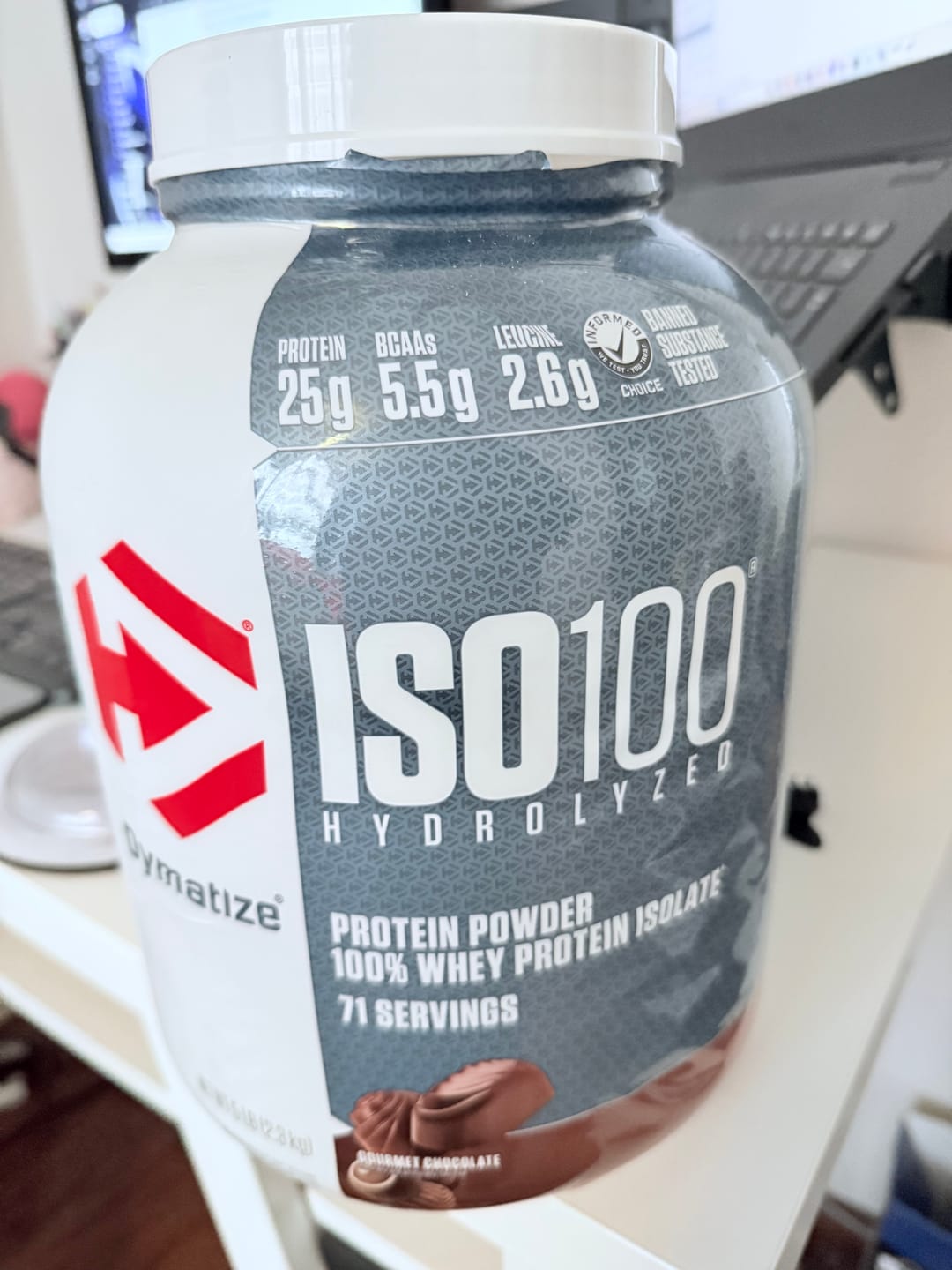 Customer photo review of Dymatize ISO100 Hydrolyzed Proteina Hidrolizada 5 Lb