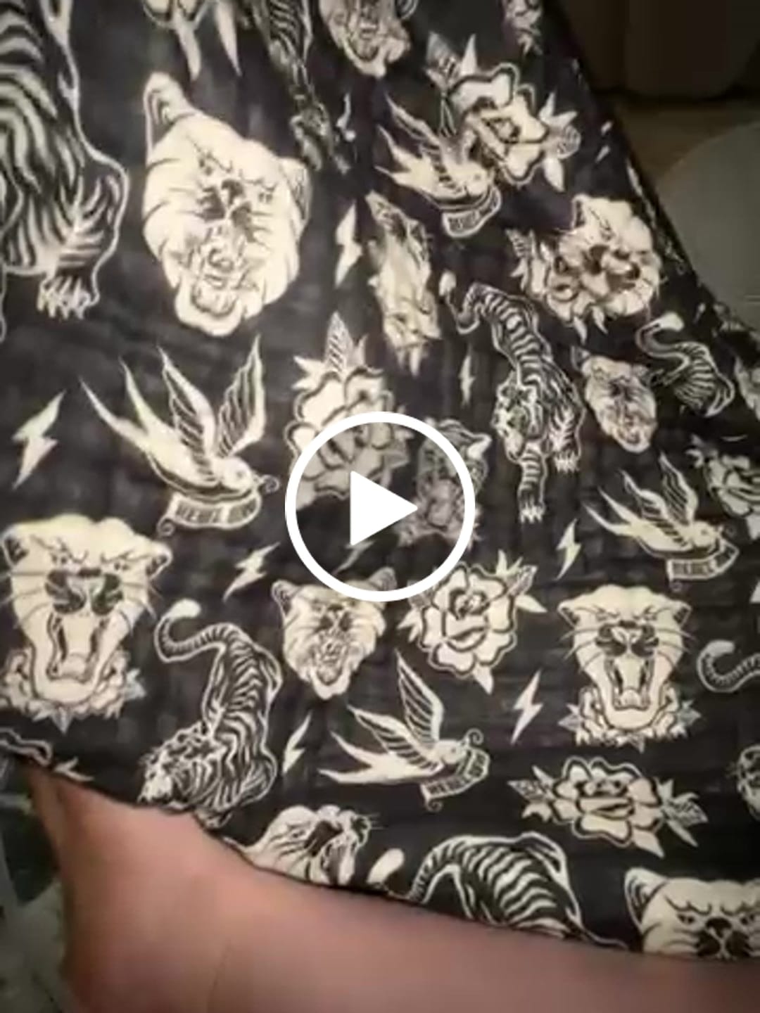 Customer video review of Organic Muslin Quilt in Born to be Wild x Jagger