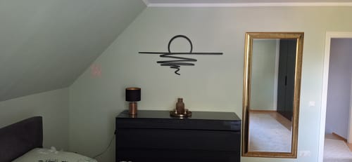 Customer photo review of Décoration murale en métal - Coucher du soleil (SUN.01)