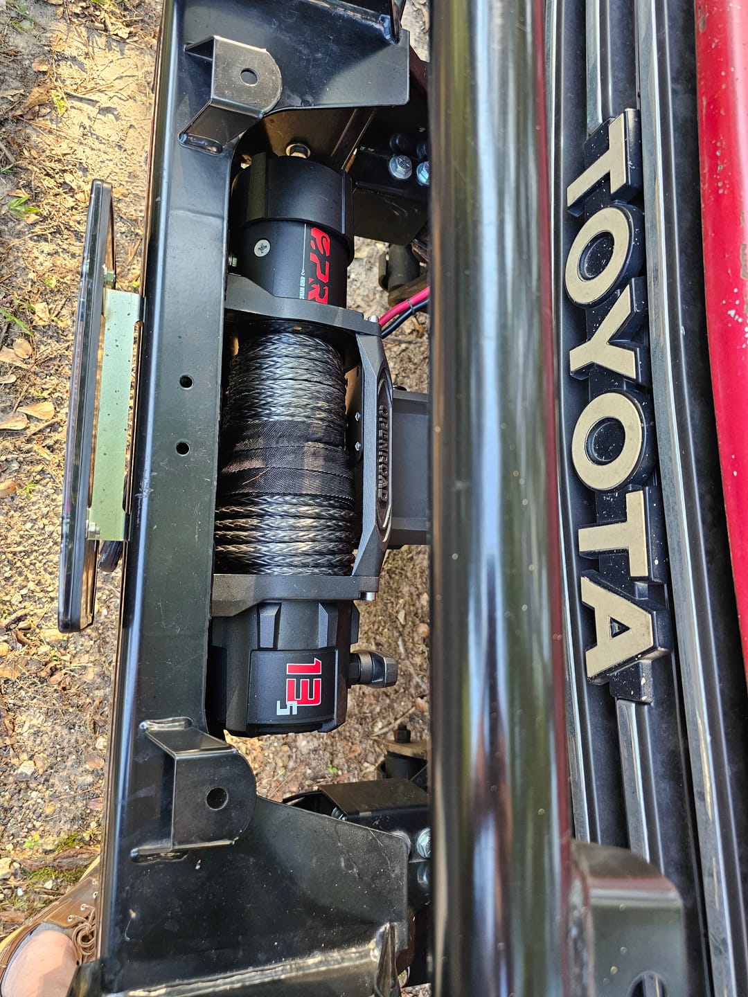 Customer photo review of OPENROAD 4''x8' Break Strength 30,000 lbs Tree Saver Strap