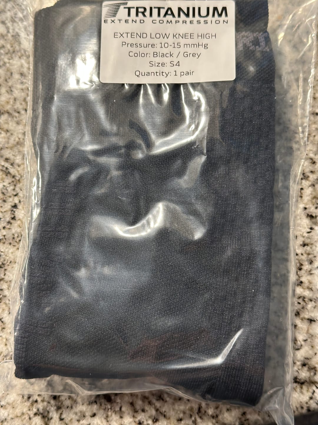 Customer photo review of eXtend High – Kompressiosukat – Musta / Lime