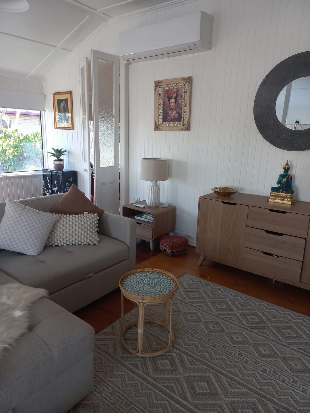 Customer photo review of Bloom Rattan Table