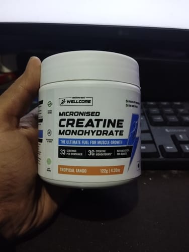 Customer photo review of Wellcore - Pure Micronised Creatine Monohydrate (122g, 33 Servings) Tropical Tango