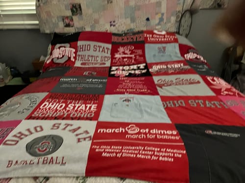 Customer photo review of Premium T Shirt Quilt