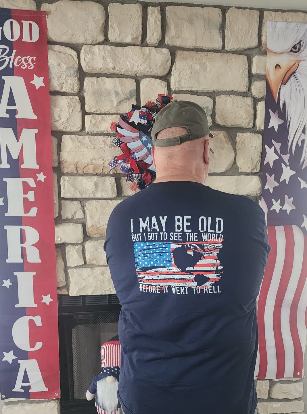 Customer photo review of I May Be Old T-Shirt