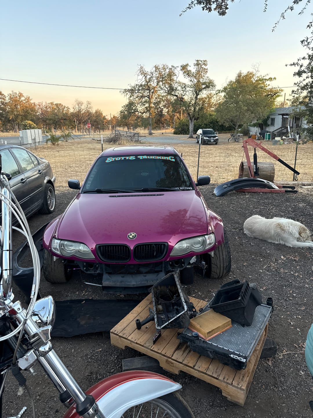 Customer photo review of Mallcas™ Glossy Metallic Glass Tower Red Vinyl Wrap (PET Liner)