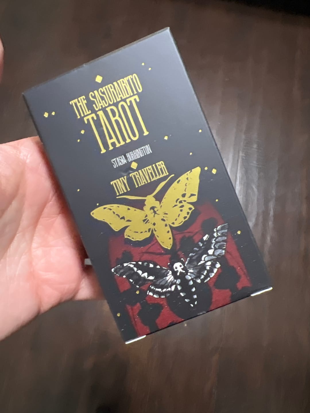 Customer photo review of The Sasuraibito Tarot | Tiny Traveler | Pocket/ Compact size