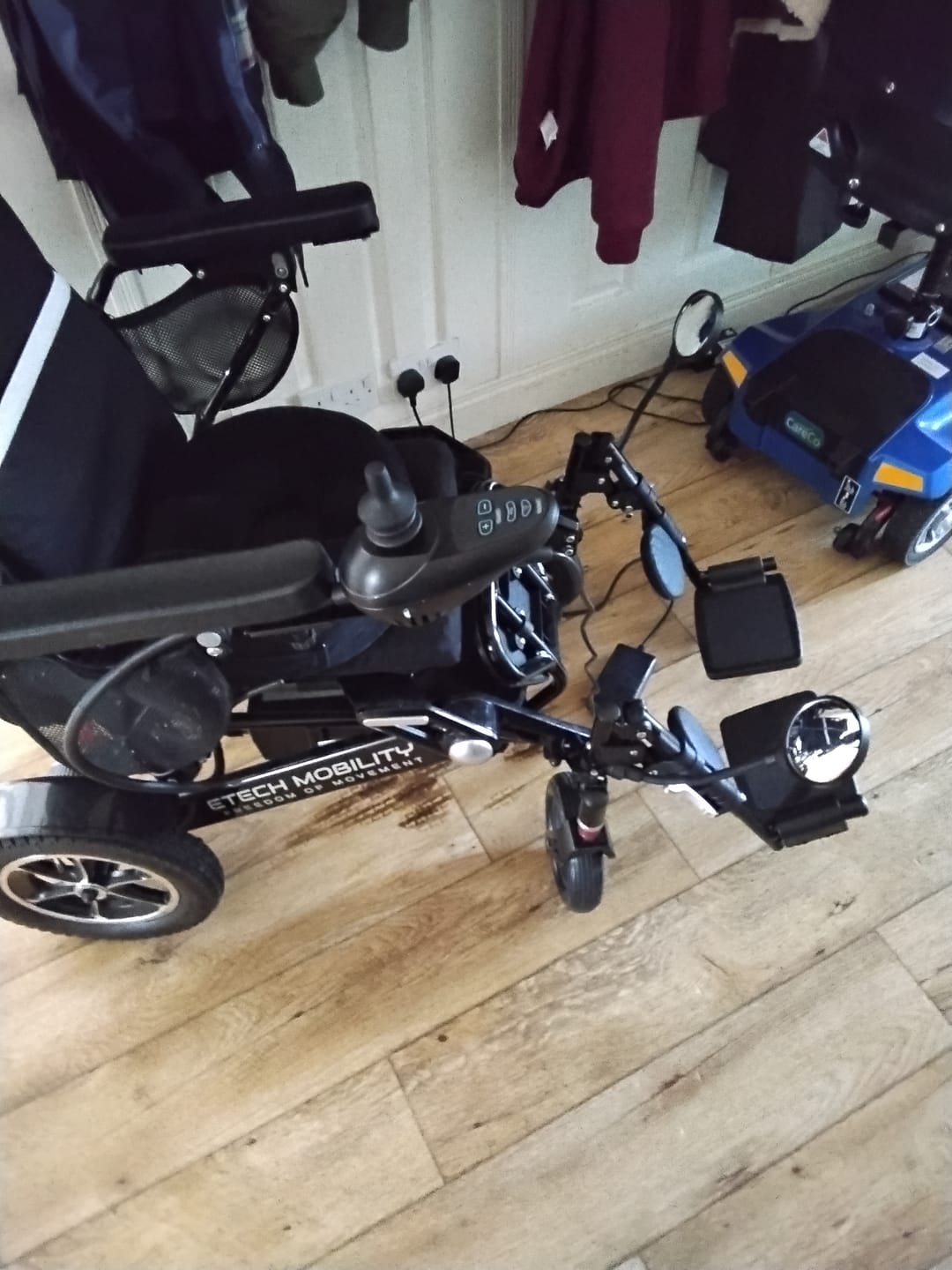 Customer photo review of Elevating Leg Rest Extensions for Electric Wheelchairs