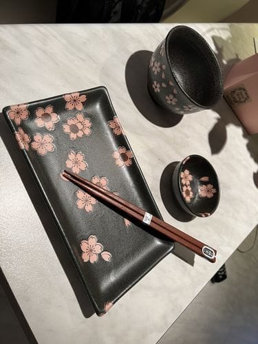 Customer photo review of Set Vaisselle à Sushi Sakura