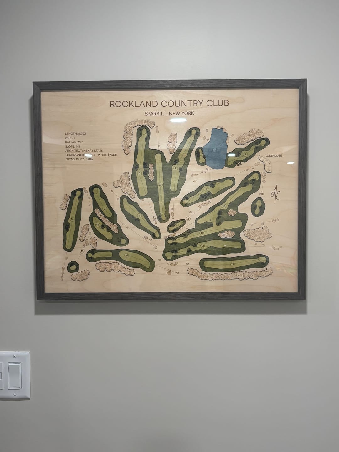 Customer photo review of Custom 3D Multi-Layer Golf Map