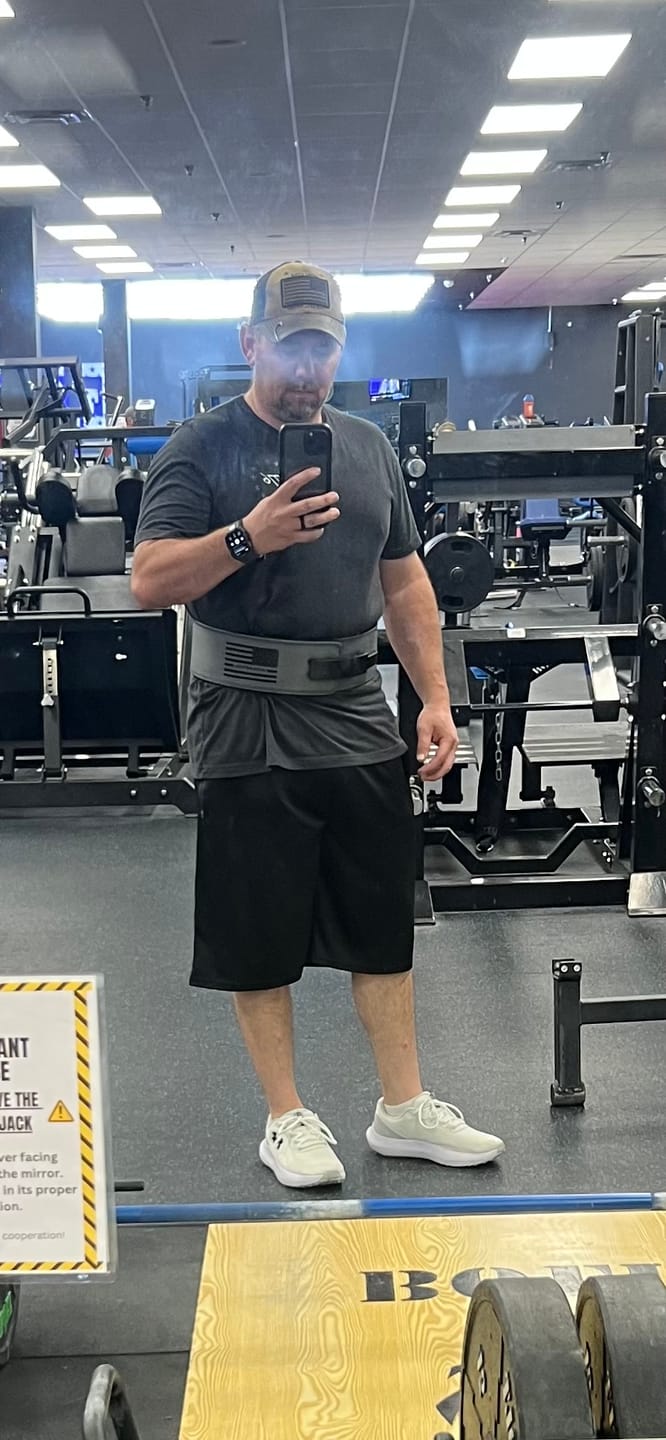 Customer photo review of Assault Belt: 10mm Lever Weightlifting Belt