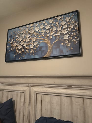 Customer photo review of BLOSSOM AZURE CANVAS