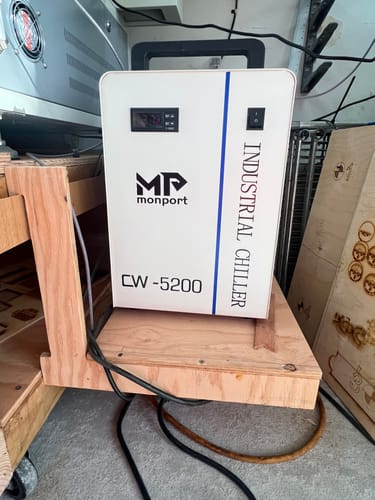 Customer photo review of Monport 6L CW-5200 Industrial Water Chiller for 40W-150W CO2 Laser Engraver