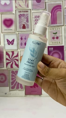 Customer photo review of Stay Fresh Moisturizer Controls Oil and Brightens