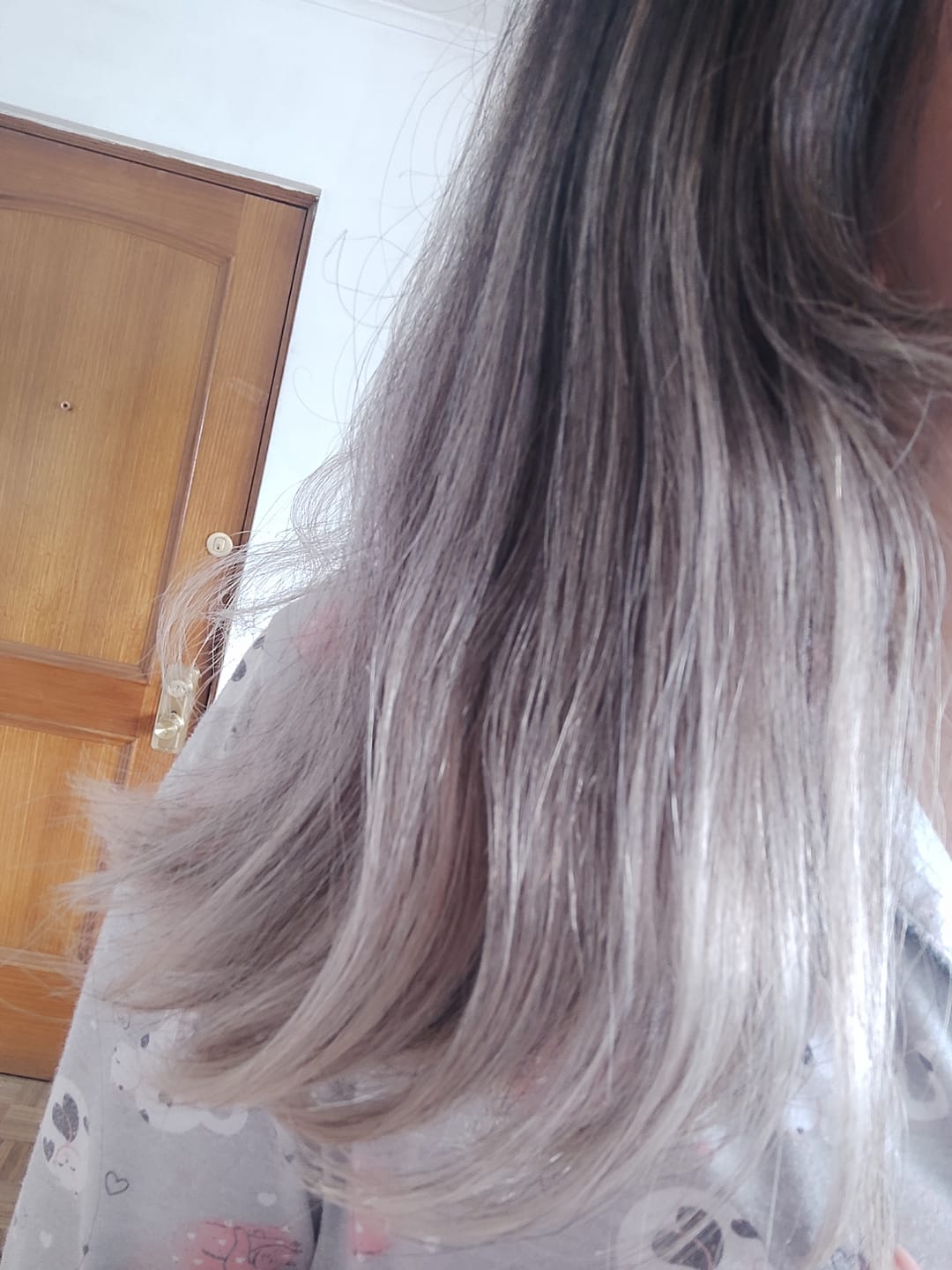 Customer photo review of Acondicionador Matizador Platinum 300 ml