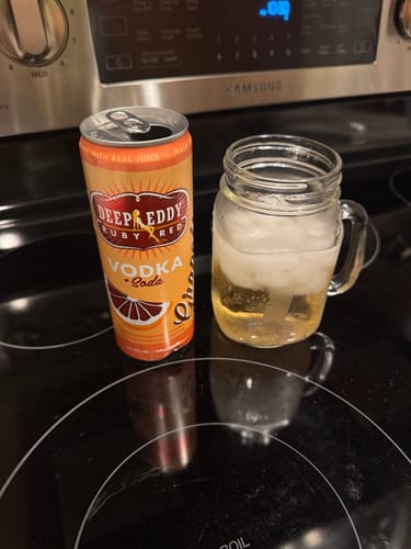 Customer photo review of Deep Eddy Ruby Red Grapefruit Vodka & Soda 4Pk Canned Cocktails